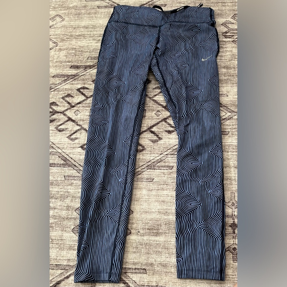 Nike Dri-FIT Blue and Black Leggings